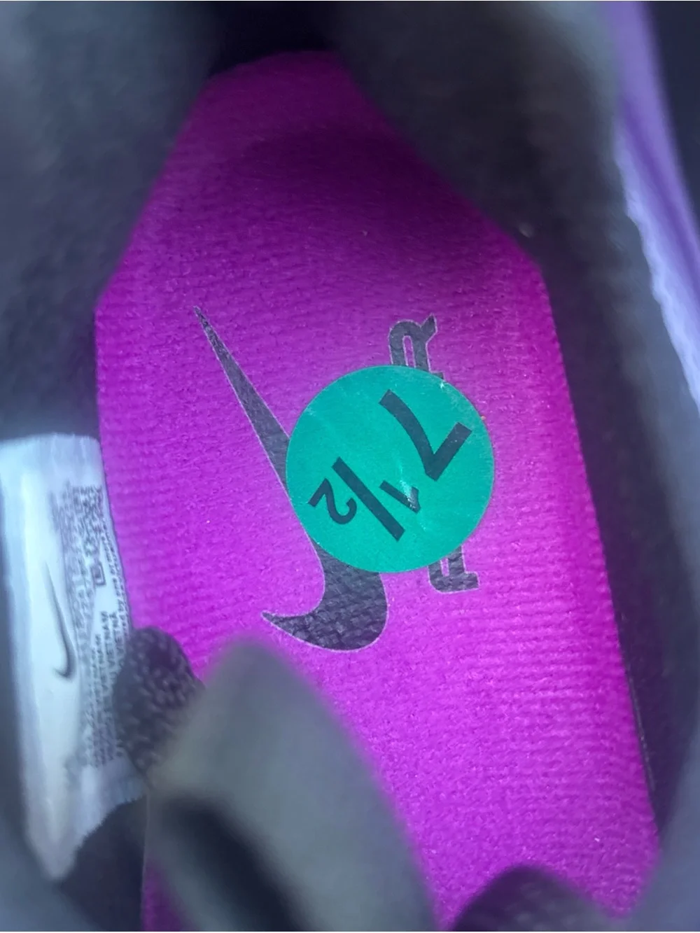 Nike Women's Slip-On Sneakers in Purple and Black